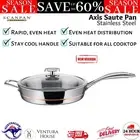 Scanpan Axis 32cm Chef/Saute Pan Oven Safe Frypan Looper Handle Brushed/Copper