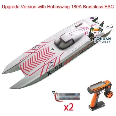 DTRC X55 RC High-speed Racing Boats 130km/h Waterproof Remote Control Boat Model