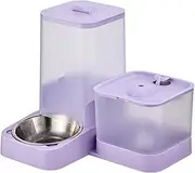 Automatic Cat Feeder, Auto Dog Feeder Water Dispenser, Waterer with Stainless Steel Bowl, Storage Container Pet Supplies for Small Medium Large Breed Feeding