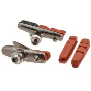 Kool Stop Dura Road Pads, Holder with Pads- Silver Pr