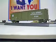 HO IHC US ARMY MILITARTY RECONNAISSANCE BOXCAR #M16244 50 FT.BOXCAR