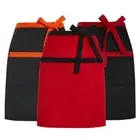 Dacron Chef Apron Solid Color Half-length Short Apron