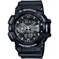 在飛比找PChome24h購物優惠-CASIO G-SHOCK 超人氣大錶徑雙顯計時錶/GA-4