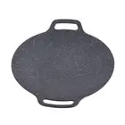 (34cm) Korean Grill Pan Round BBQ Griddle Ridged Texture For Barbecue EOM