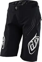 Troy Lee Designs Sprint Mono Kids Bicycle Shorts, black-white, Size M Black White