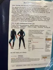 OMGear - Full Body Wetsuit - 3mm Neoprene - UV Protection - Back Zipper - Small