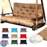 Replacement Swing Cushions for Outdoor Furniture: 2-3 Seater Waterproof Porch