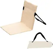 koolsoo Beach Seat Cushion Folding Chair Pad Mattress Outdoor Folding Chair Backrest Floor Chair with Back Support with Carrying Bag for Hiking,Camping,Picnic