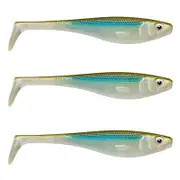 3x Rapala Soft Peto 18cm Paddle Tail Shad Lures - Smelt On The Beach
