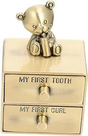 Yardwe 1Pc Tooth Collection Box Tooth Preservation Organizer for Durable Keepsake Storage for Deciduous Teeth present for Boys and Cute Design for Nursery