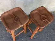 Bar High Wooden PUB Stool Stool Adam and Eve for Cafe and Bar Alder Chestnut