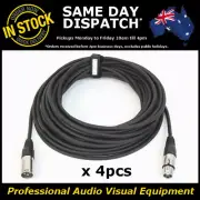 4 x 15M 120 Ohms 3 Pin DMX XLR Lighting Cable Lead Cord Wire 15 Metre DMX-512