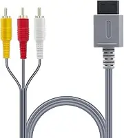 Gam3Gear Composite Audio Video Av Cable For Nintendo Wii and Wii U Console