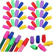 JEWEDECO 120Pcs Pencil Top Erasers Bulk Assorted Cap Erasers for Home Office Classroom for Teachers Artists and Students Efficient Pencil Mark Removal