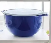 Tupperware New Old Stock Thatsa Mega Bowl Navy Blue w/Greyish seal - 42 Cups