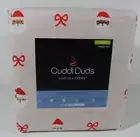 Cuddl Duds Flannel King Sheet Set Heavyweight Santa Faces Christmas Holiday