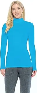 [Natural Uniforms] Women's Long Sleeve Mock Turtle-Neck T-Shirt Under Scrub