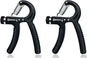 Hand Grip Exerciser, Strengthen Grip, Hand Squeezer, Forearm Grip, Hand Exercise, Gripper, Finger Strengthener，2 Pack 10-60kg Adjustable Hand Grip Exerciser for Athletes and Musicians