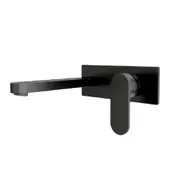 Nero Ecco Wall Basin/Bath Mixer 205mm Spout Trim Kits Only Matte Black NR301310ATMB