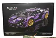 brand new limited version purple lamborghini building block toys in pcs unopened