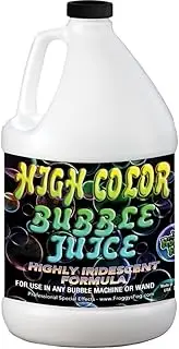 Froggys Fog - HIGH COLOR Bubble Juice - Strong Long-Lasting Iridescent Brilliant for All Bubble Machines and Bubblers - 1 Gallon