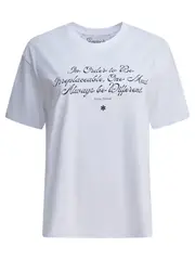 [Semper] Semper-T-Shirt With Coco Chanel Citation T-Shirts Bianco-Donna XS