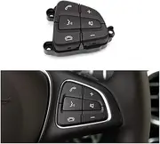 Car Steering Wheel Control Switch Button Repair Kit for Mercedes Benz C GLC Class W205 W253 C200 C300 GLC200 GLC260 GLC300 Push Button Switches(Moka-Right)