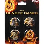 The Hunger Games - Pin Set of 4 Cast NEW NECA