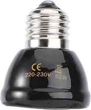 GANAZONO 1pc Heat Light for Reptiles Bulb Safe Heating for Turtles Lizards High-Strength Heat Emitter Light Non-Disturbing Sleep Pattern