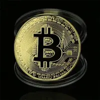 在飛比找Yahoo!奇摩拍賣優惠-【牛牛柑仔店】純粹收藏用 比特幣 BTC 硬幣 紀念幣 純趣