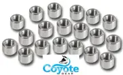 (10 Pack Ships Fast) 1/8 NPT Aluminum Weld Bung | Half Coupling Pipe Thread
