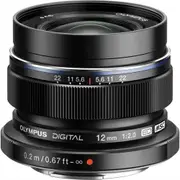 Olympus M.Zuiko Digital ED 12mm f/2.0 Lens Black