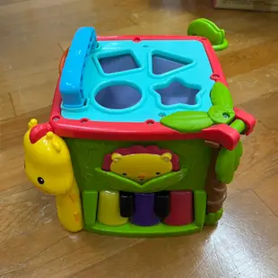 Fisher-Price 費雪 可愛動物積木盒 二手 故障