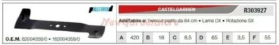 Blade Castelgarden for Lawn Mower Lawnmower Twin Cut Plate 84 " R303927