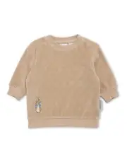 [Peter Rabbit] Velour Sweater in Neutral
