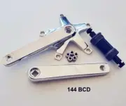 Fixed gear Single Speed Track Crank arms & BB / 144 BCD SILVER 170mm Crankset