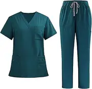 [V VICOGARD] Medical Scrub Uniform Set, Unisex, Professional Healthcare Workwear