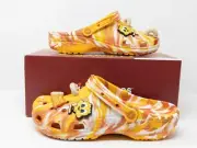 [Sz 12M / 13W] Crocs x Honey Nut Cheerios Classic Clog Orange White 207924-846