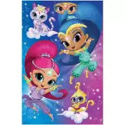 Shimmer & Shine Nick Jr Cartoon Kids Birthday Party Pin the Gem Game