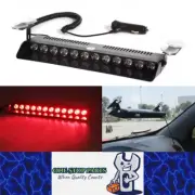 Red Car Strobe Light Windshield Suction Mount Beacon Lamp Flash Warning Light
