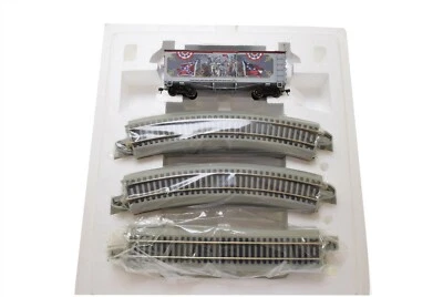 Hawthorne Village Bachmann Train Northern Lights Box Car & Track NEW