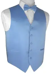 Cornflower Formal Casual Tuxedo Vest Wedding Prom (Boy's 2 - Men's 6XL)