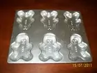 Wilton Bite Size Gingerbread Boy Pan,Tin,Mold-Makes (9)
