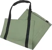 Mipcase Heavy Duty Firewood Carrier Tote Bag Capacity Log Storage for Indoor Fireplace Outdoor Camping Canvas Firewood Transport Bag Comfortable Handling