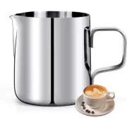 Milk Frothing Pitcher 6.8oz/200ml Stainless Steel Milk Frother Cup Milk Steam...