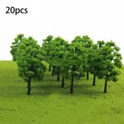 20 Pcs Model Pine Trees Model Train Trees For HO Or OO Scale Scene-Layout-7cm