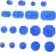 18pcs Repair Gasket Cars Auto Body Repair Kit Body Repair Kit Dent Remover Tools Versatile Repair Tabs Auto Body Kit Dent Puller Plastic Blue