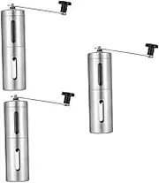 Cabilock 3 Pcs Manual Mill Portable Hand Crank Bean Ceramic Mini Grinder for Kitchen Use