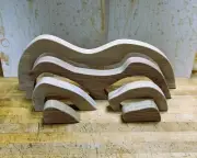 Cave Mountain Wood Stacking Blocks • Montessori Toy • Waldorf Toy