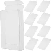 10pcs Transparent PVC Audio Cassette Storage Cases Tape Organizer for Collectors Dust and Moisture Protection Lightweight Design High Transparency Display for Easy Identification